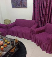 2+2+1 Violet Color Sofa Cover for Your Home!